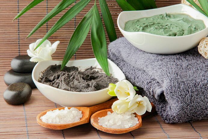 Arcilla y sal - remedio popular para el dolor de espalda